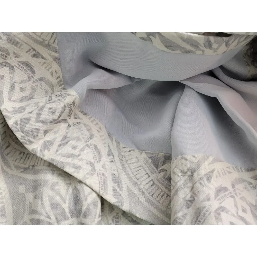 3 Pottery Barn Riley‎ grey Medallion panels drapes 2 are blackout, one is not